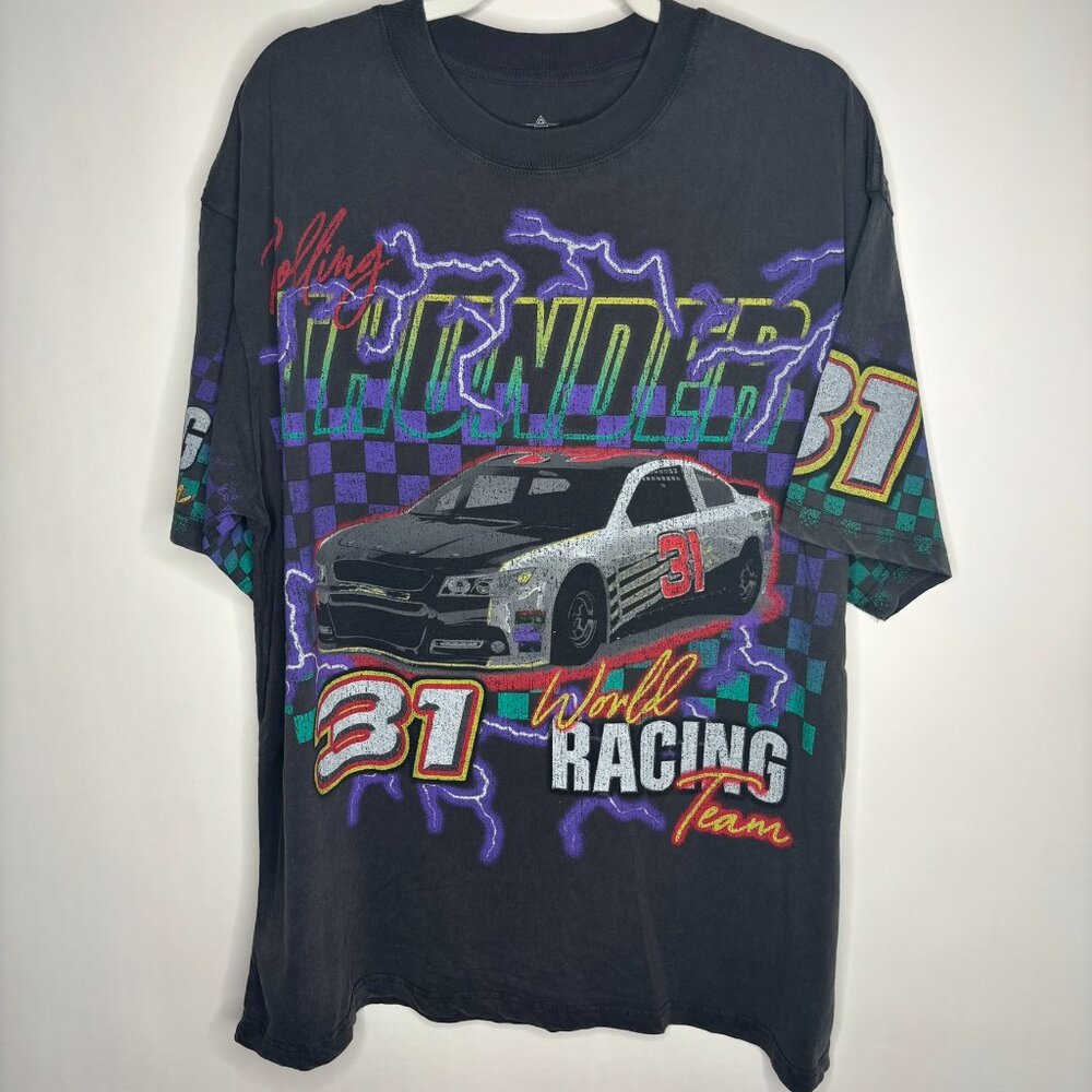 Alpha Collective Men’s Prism Racing Black T Shirt NASCAR Theme Size XL New